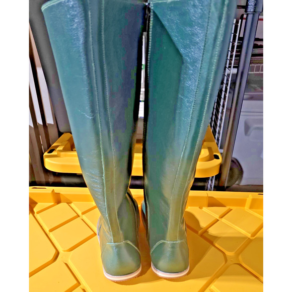 Grass Green Women's Leather Barefoot Nebula Walking Long Boots Size 6 Zero Drop - Picture 10 of 15